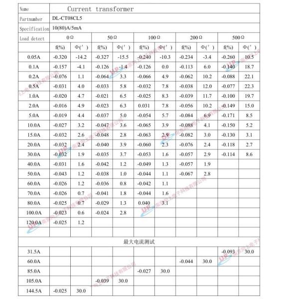 Dl-ct08cl5 micro current transformer 30a/15ma 40a/20ma 50a/25ma 20a/10ma