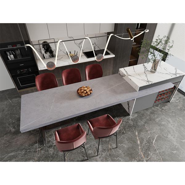 1600x3200mm Matt Gray Sintered Stone Slab for Dining Room