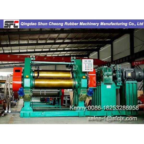 Eco Friendly 2 Roll Calender Machine Rubber Sheet Making