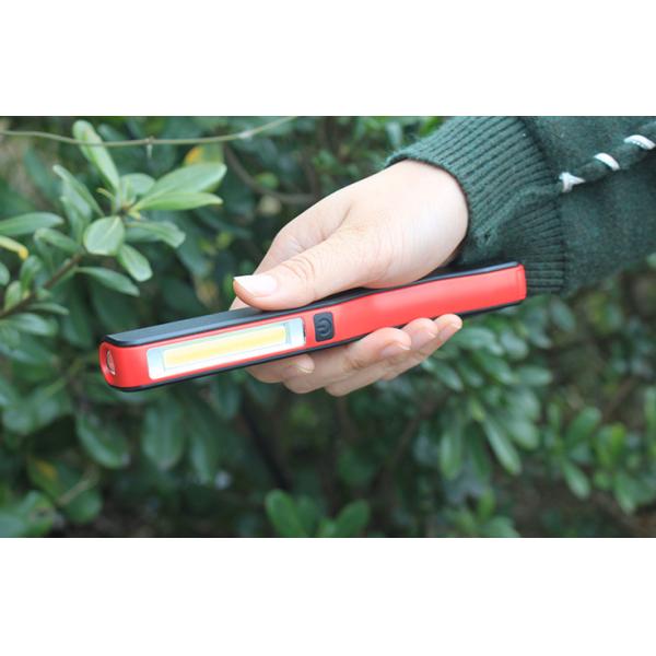 140 Lum IP65 LED Flashlight Torch Pen Style ABS Material Micro USB Charger