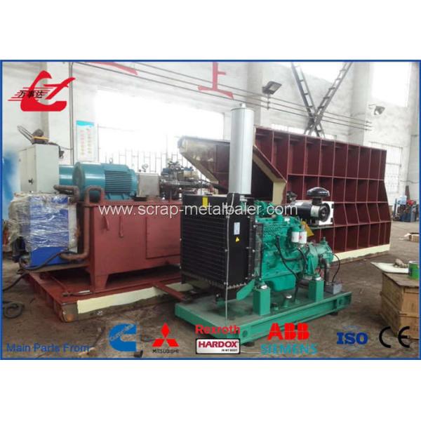 Automatic Hydraulic Scrap Metal Shear Horizontal Metal Shear With Mitsubishi / Siemens PLC