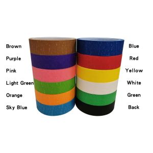 Customized Coloful No Residue Masking Tape Writable Single Side
