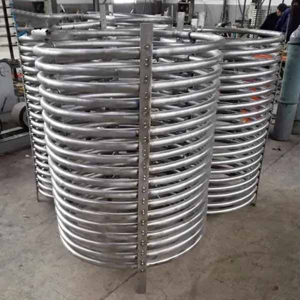 1.6MPa Coil Tube Heat Exchanger 200 Degree 0.4MPa Stainless Steel Condenser