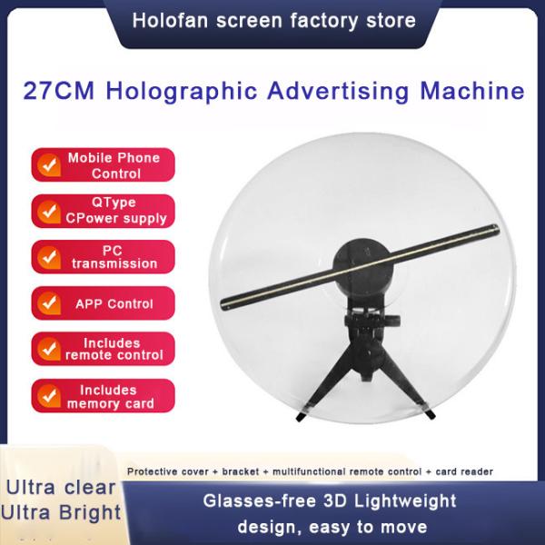Interactive 3D Holo Fan Hologram Fan Display With Remote Control For Conference