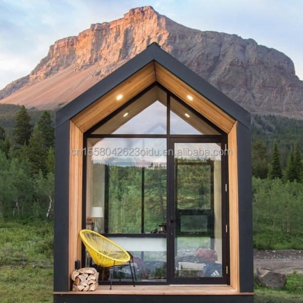 50/75/100mm Wave Sandwich Panel Wall Luxury Metal Wooden Garden Small House for Modern Prefabricated Hotel