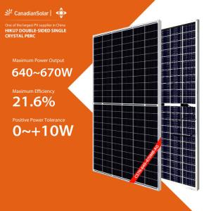 China 640w - 670w Half Cell Mono Solar Panel Warehouse on sale
