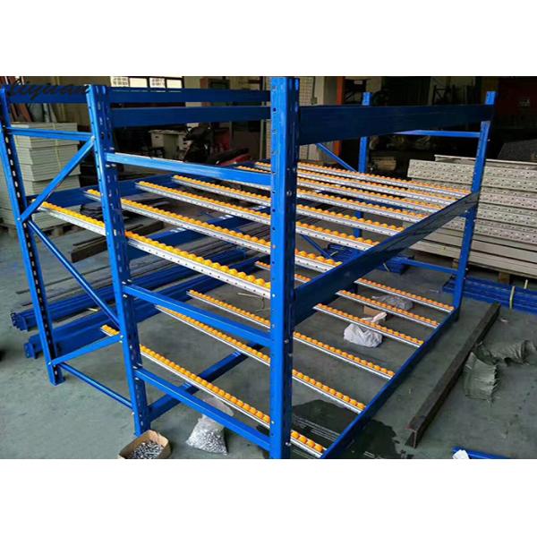 FIFO Carton Flow Rack Corrosion Protection First - In First - Out Garage Shelves