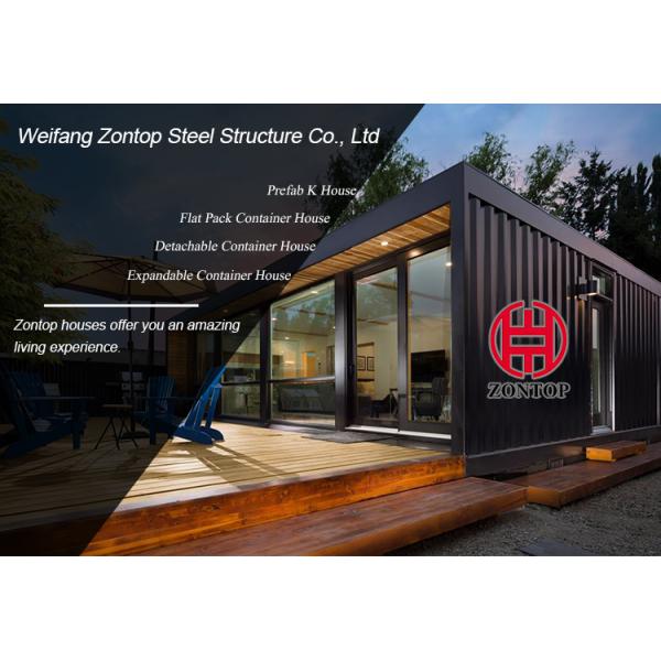 Zontop New Design Small Low Cost Fast Build Ready Quick Low Cost 3 Story Steel Flat Prefab Home Modular Container House