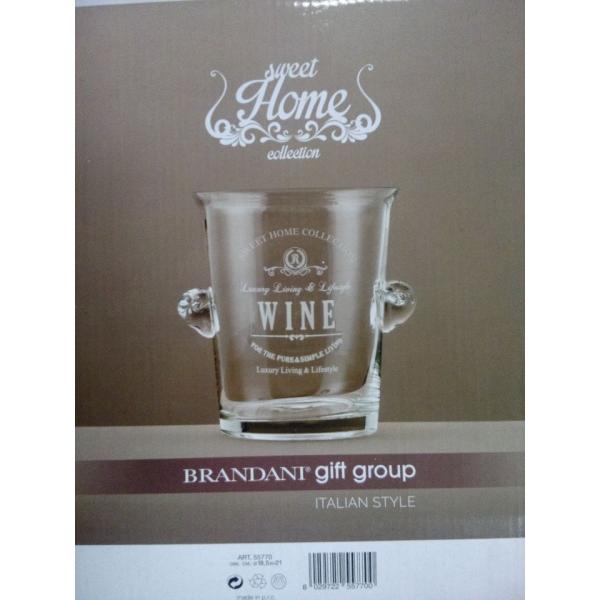 Deccorated Glass Storage Jars With Handle Ears For Ice Cooler