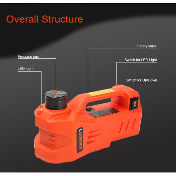 12V Electric Hydraulic Car Jack, Hydraulic Jack With Pressure Gauge RoHS