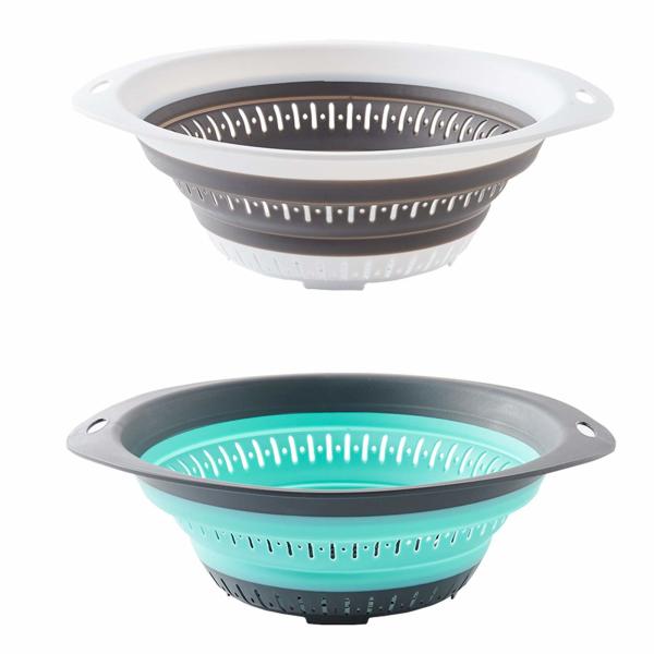 Collapsible Colander And Strainer Silicone Strainer Colanders & Food Strainers For Vegetable And Fruit Kitchen Essential