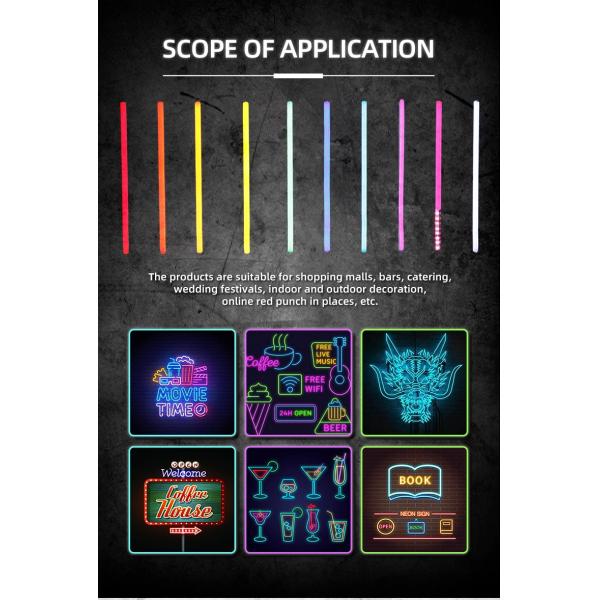 12v/24v/120v/240v LED Neon Strip Cuttable Pink/Blue Silicon for DIY Christmas Lights