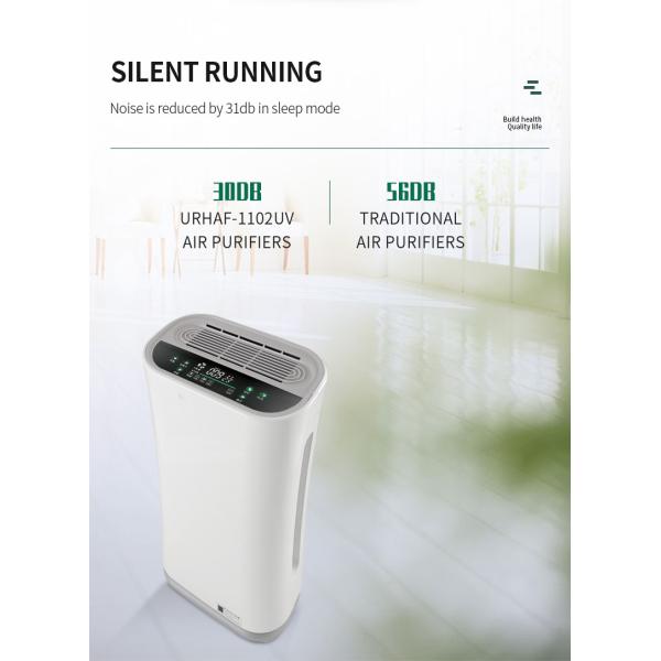 Odor sensors Hepa 13 uV lamp air purifiers For Toilet Fresh Air