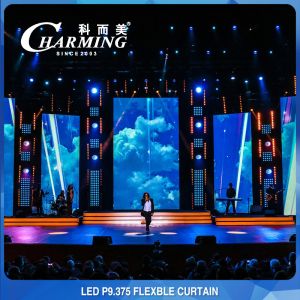 China Multipurpose 32x16 Flexible LED Screen , Windproof Bendable LED Display wholesale