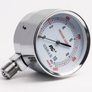 Nickel Plated Stainless Steel Pressure Gauge