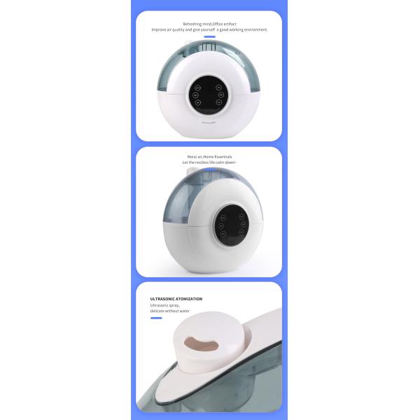 Classic Round Shape Ultrasonic Cool Mist Humidifier For Indoor Oxygen Humidifying