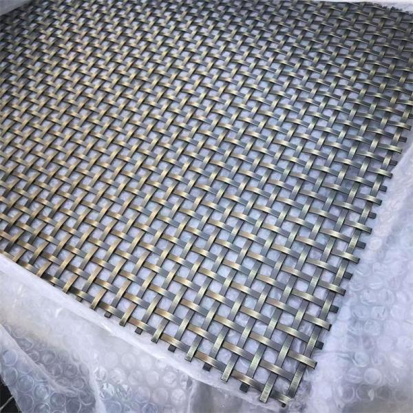 Antique Brass Bronze Decorative Wire Mesh Woven Mesh Stainless Steel 304 in Cabinet Doors Screen