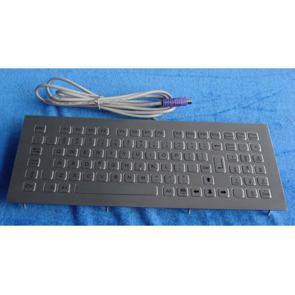 Front panel mount stainless Steel metal Kiosk Keyboard with 79 key , numeric keys