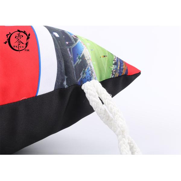 World Cup Cotton Rope Colored Drawstring Bags FIFA Polyester Large Size