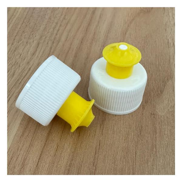 Quality 28/410 Plastic Cap Push Pull Cap with Customized Color in High Demand for sale