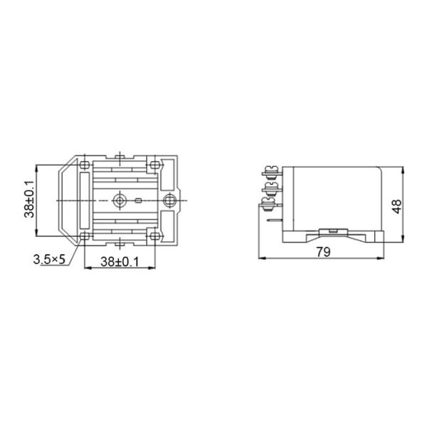 JQX58 WJ180 60A 110VDC voltage relay module for AC Stabilizer
