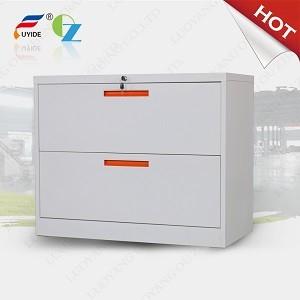 China 2 DRAWER LATERAL filing cabinet for office,H730XW900XD452mm,white color,in stock wholesale