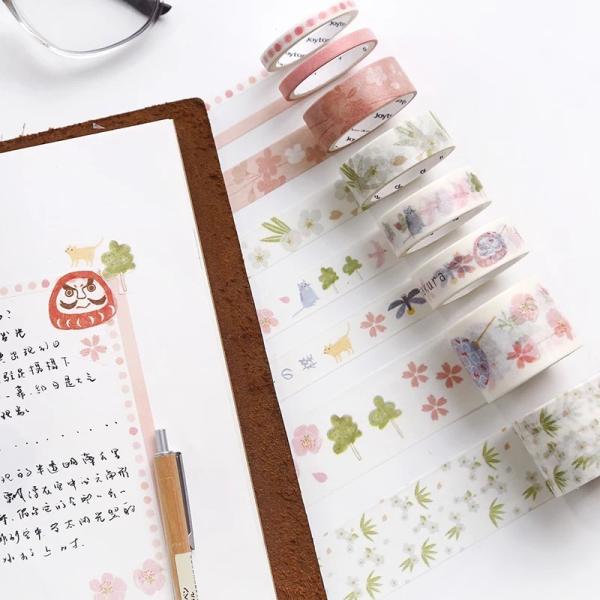 Colorful decorative masking washi paper tape custom printed DIY washi tape with logo