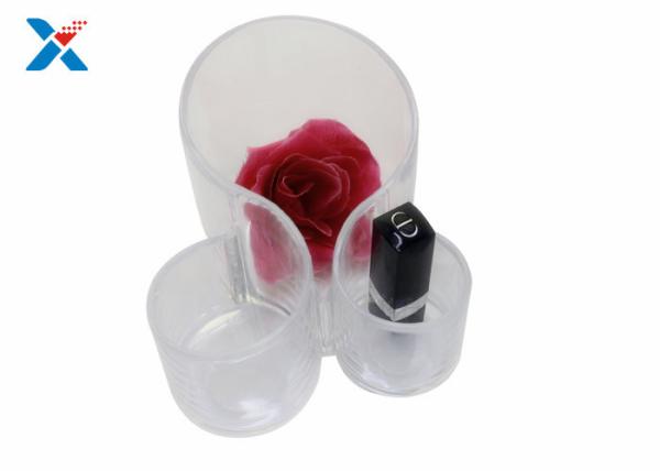 Quality Desktop Acrylic Makeup Brush Organizer / Nail Polish Holder Organizer for sale