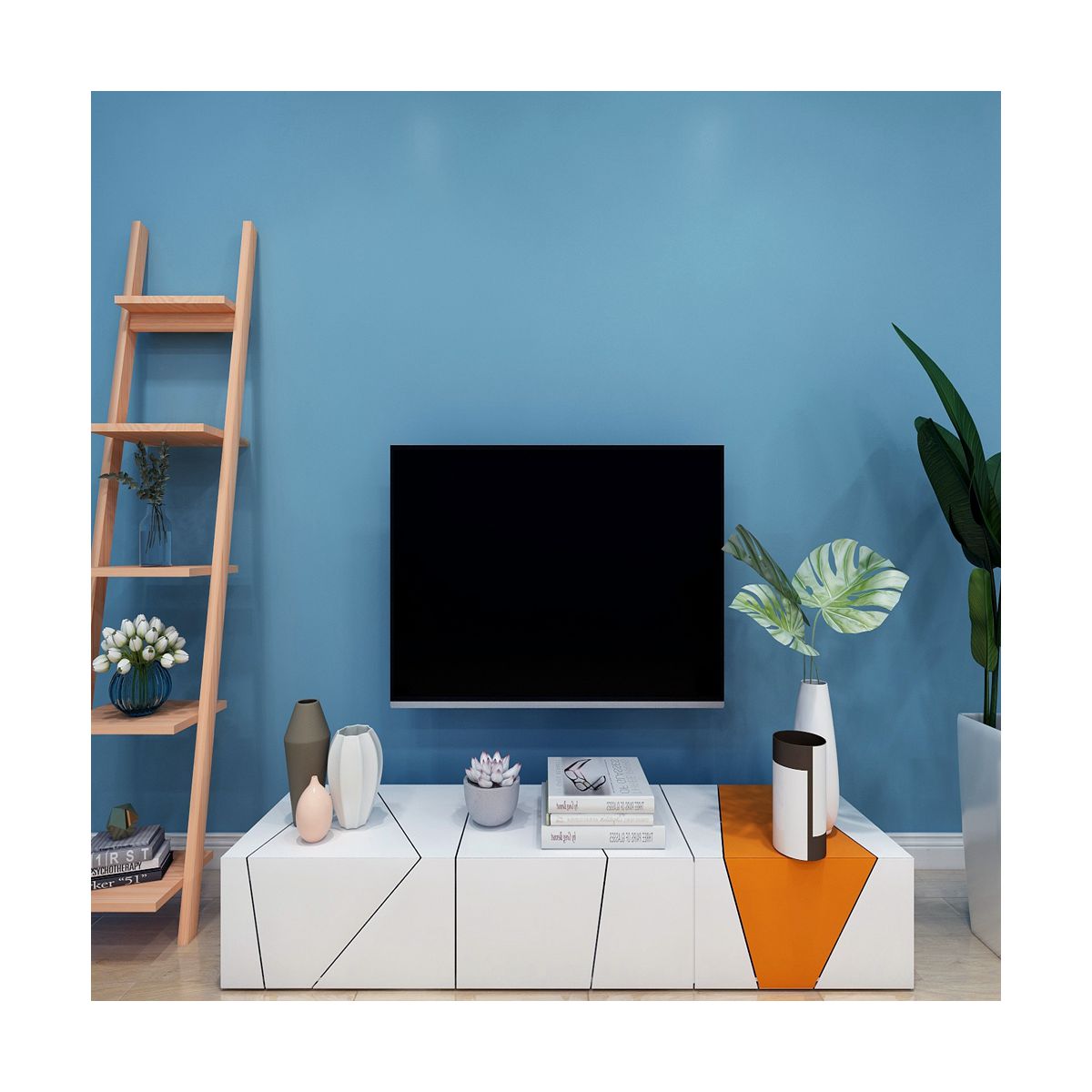 Waterproof 3D Paper for Home Decor Solid Color Peel and Stick Wallpaper in Matt Finish