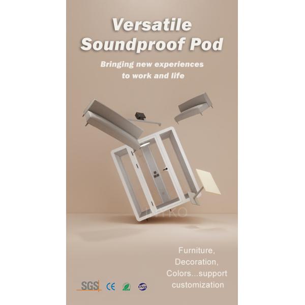 Modular Phone Booth Office Space Log Cabin Soundproofing Booth 550KG
