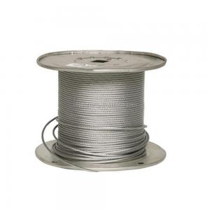 China Stainless Steel Wire Rope 3mm 1/8 Stainless Stranded Wire 1x19 Cable Railing Solution wholesale