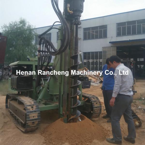 84kw Solar Powered Pile Driver Equipment 20 - 100m Bore Depth 90 - 300mm Bore Dia