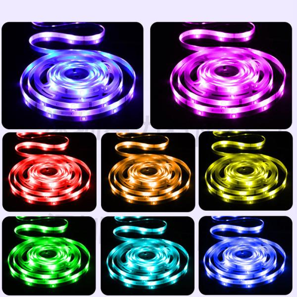 DC12/24V 5050 Smart LED RGB Strip Light for Cozy and Colorful Dorm Room Lighting