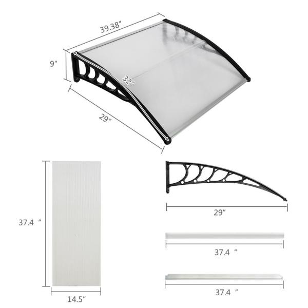 100x300cm mail order Door Window Awning Canopy Manual Awning Garden Shade Patio Canopy