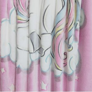 Pink Animal Printed Flannel Fleece Fabric 100% Polyester