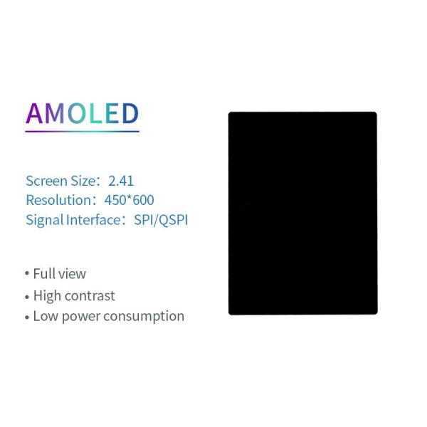 2.4 Inch AMOLED Oled Display 450x600 Resolution SPI/QSPI/MIPI Interface 750c/d Display Driving IC RM690B0