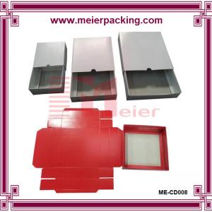 China Cheap plain duplex board paper box with foil paper box packaging with sliding drawer on sale