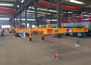 China Mechanical Equipment Hydraulic Flatbed Trailer Polyurethane Paint wholesale