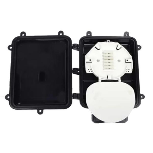 Black FTTH Optical Fiber Cable Joint Closure PP+GF Material