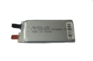 China Melasta 3.7V Li-polymer Battery Pack 15C 2000mAh on sale