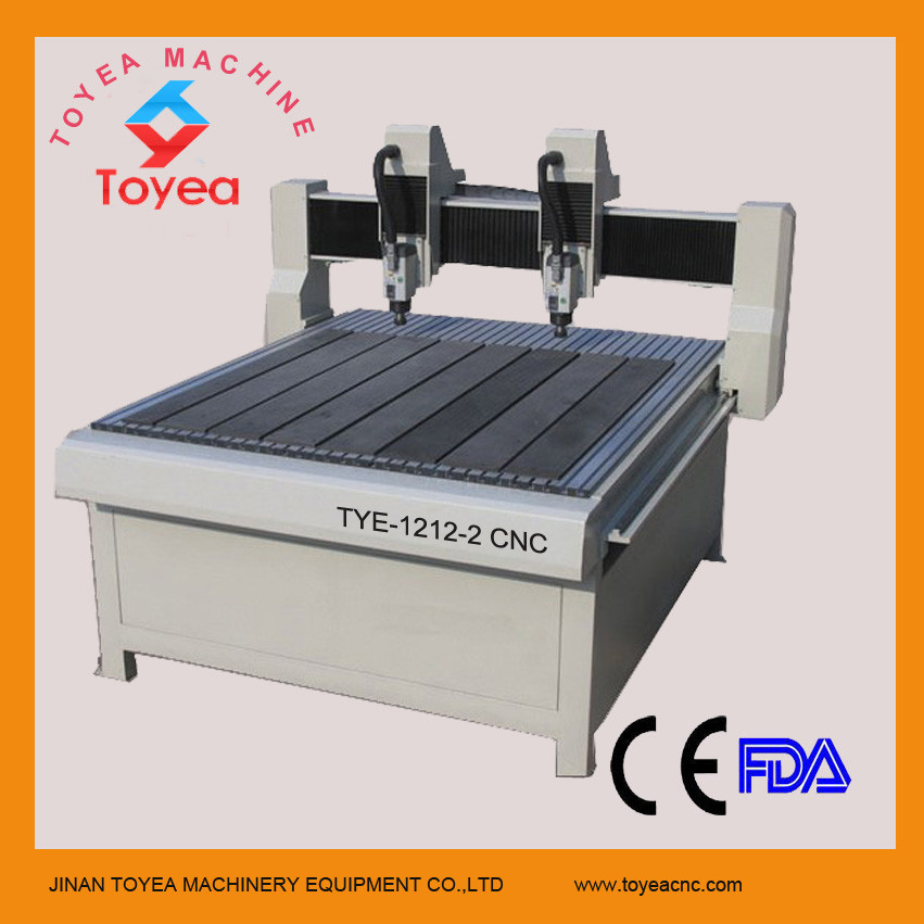 China Dual heads CNC Engraving machine TYE-1212-2 wholesale