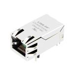 China LPJK0072AINL 100/1000 Base-T Tab Up Green&Yellow/Green Led 1x1 Port Ethernet RJ-45Connector wholesale