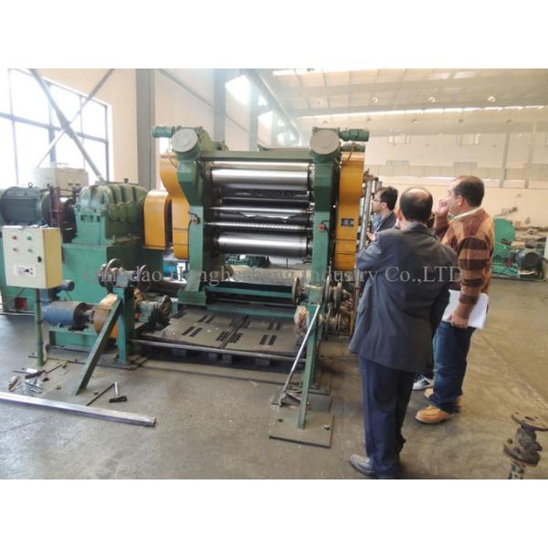 Fabric Rubber PVC Film Conveyor Belt Calender Machinery 360*1120mm