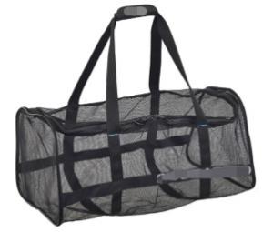 China Nylon Polyester Fiber Scuba Diving Accessories Mesh Bag 80L Black Color wholesale