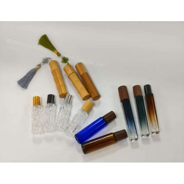 2oz Lavender Roller Bottle Lip Gloss For Packing Empty Glass Rollerball Bottles