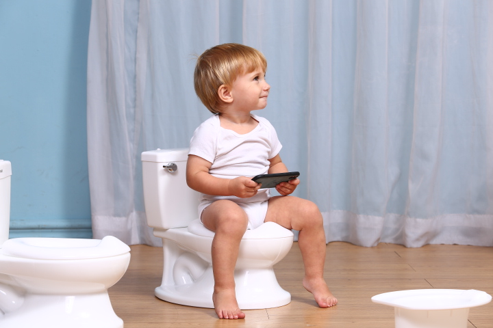 Large Square Type Multifunction Childrens Pink/White/Blue Potty Toilet with Music Toys