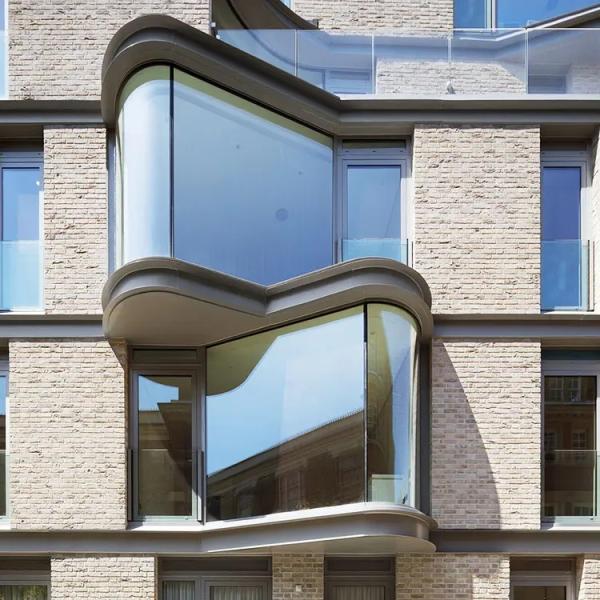 Customized Elegant Curved Glass Toughened Laminated Bent Glass for Architectural Residential