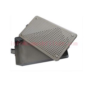 FDA Metal Mesh Medical Sterilization Basket , Surgical Instrument Baskets