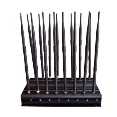 16 Antennas Low Bands 130-990 Mhz CDMA GSM Lojack VHF UHF GPS RC jammer up to 50m 45W