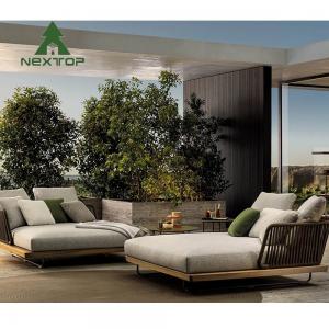China Woven Outdoor Tuft Rope Sofa Thick Cushion Villa Patio Backyard Garden Furniture wholesale